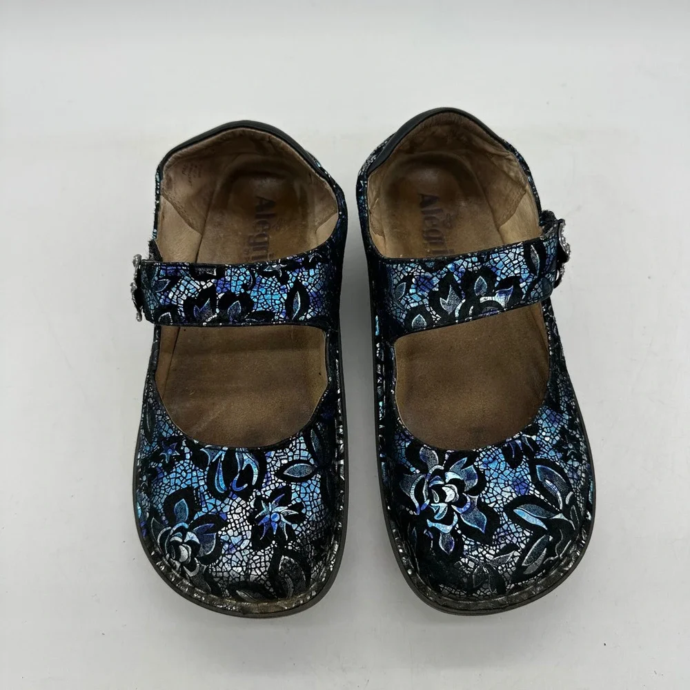 Alegria Paloma PAL-924X Womens Size‎ 36 US Size 6-6.5 Ice Blooms Mary Jane Shoes